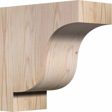 Ekena Millwork Newport Smooth Corbel, Douglas Fir, 5 1/2"W x 12"D x 12"H COR06X12X12NEW00SDF
